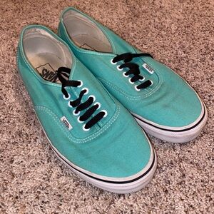 Vans Turquoise Sneakers with Black Laces